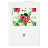 Toucan et bouquet tropical (Dos)