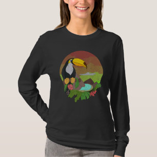 Toucan Exotic Bird Zoo Animal Wildlife Retro Touc T-shirt