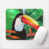 Toucan Exotic Oerwoud Bird Willife Muismat Art (Met muis)