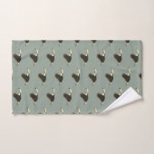 Toucan Exotisch Dier Patroon Sage Groen Bad Handdoek (Handdoek)