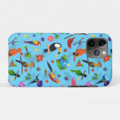 Toucan Flamingo and Arara Seamless Birds Pattern Case-Mate iPhone Case (Achterkant (horizontaal))