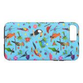 Toucan Flamingo and Arara Seamless Birds Pattern Case-Mate iPhone Case (Achterkant (Horizontaal))