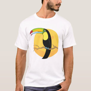 Toucan in de zon kleurrijke vogel Oerwoud T-shirt