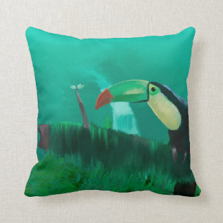 Toucan in het regenwoud kussen