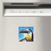 Toucan in Misty Air digital tropical bird Magneet (Insitu (Vaatwasser))