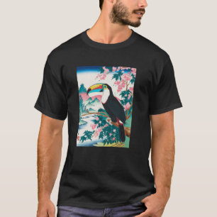 Toucan Japanse Kunst Kyosai Antieke Japan Kunstwer T-shirt
