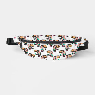 toucan jungle vogel pastel regenboog cartoon patro heuptasje