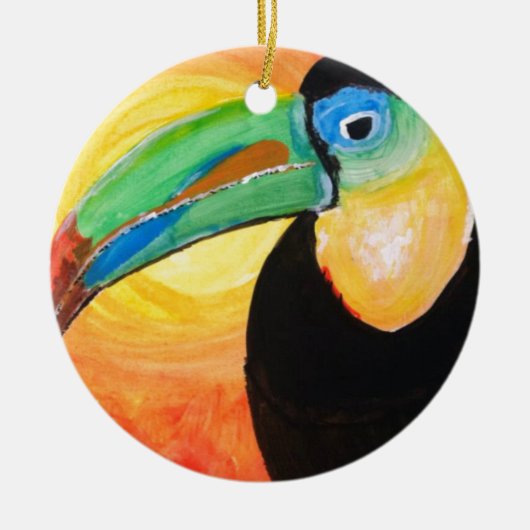 Toucan Keramisch Ornament (Voorkant)