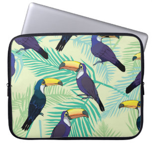 Toucan , kleurrijke illustratie. laptop sleeve