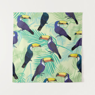 Toucan , kleurrijke illustratie. wandkleed