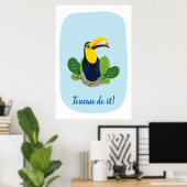 Toucan le faire Citer Poster Tropical (Bureau à domicile)