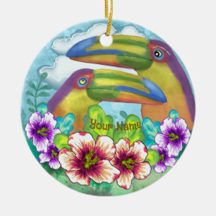 Toucan Liefhebbers Keramisch Ornament