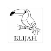 Toucan mignon avec tampon de nom (Impression)