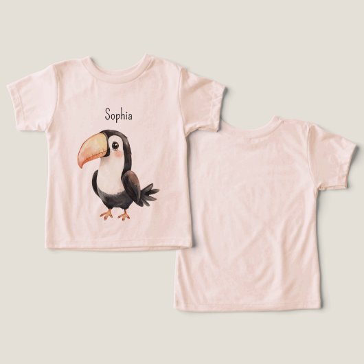 Toucan noir Bec de pêche (Design Recto & Verso)
