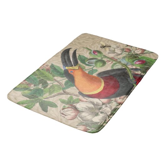 Toucan Oerwoud Tropical Bird Mooi Antiek Badmat (Gekanteld)