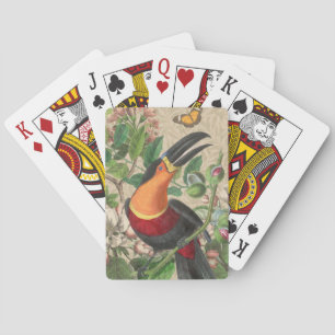 Toucan Oerwoud Tropical Bird Mooi Antiek Pokerkaarten