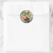 Toucan Oerwoud Tropical Bird Mooi Antiek Ronde Sticker (Tas)