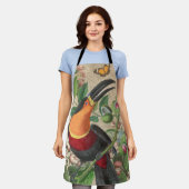 Toucan Oerwoud Tropical Bird Mooi Antiek Schort (Gedragen)