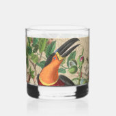 Toucan Oerwoud Tropical Bird Mooi Antiek Whisky Glas (Voorkant)
