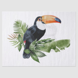 Toucan Parrot Tropische Waterverf Tissuepapier