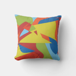 Toucan Pop Abstract Throw Pillow Kussen