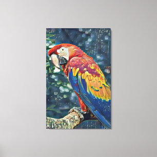 Toucan Rescue Ranch - Macaw Painting Canvas Afdruk