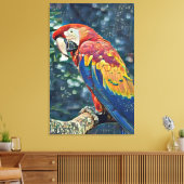 Toucan Rescue Ranch - Macaw Painting Canvas Afdruk (Insitu (Woonkamer))