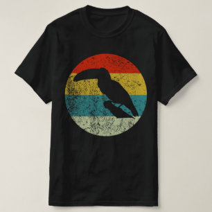toucan retro  silhouette 70s t-shirt