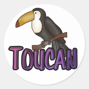 TOUCAN RONDE STICKER