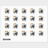 toucan ronde sticker (Vel)