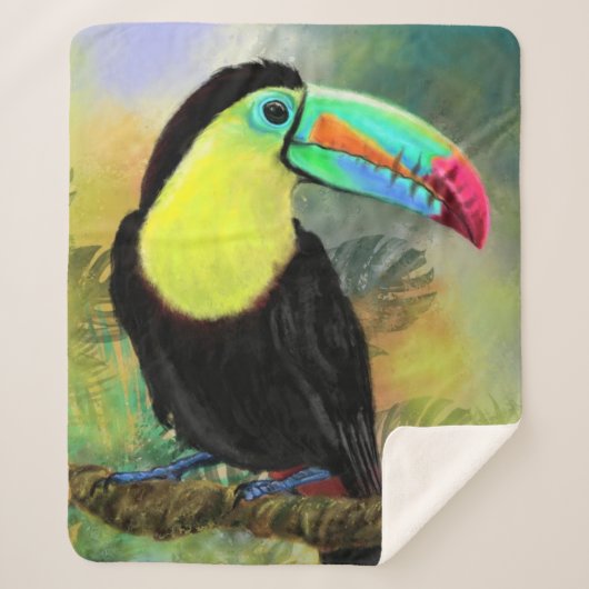 Toucan Sherpa Blanket Sherpa Deken (Voorkant)
