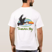 Toucan Sky voor en achter T-shirt (Achterkant)