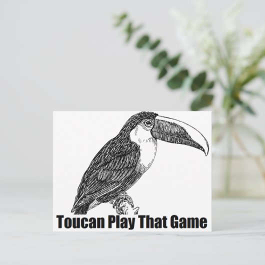 Toucan Speel dat spel Briefkaart (Staand voorkant)