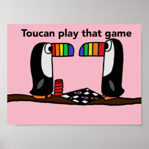 Toucan Speel dat spel Poster