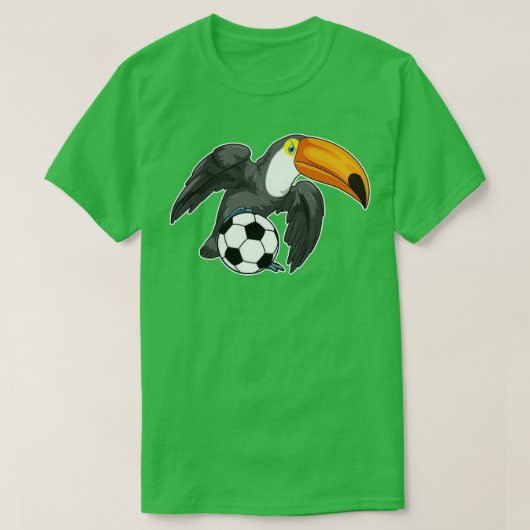 Toucan speler Voetbal T-shirt (Design voorkant)