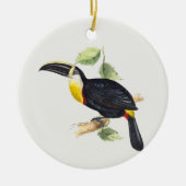 Toucan-structuur Keramisch Ornament (Voorkant)