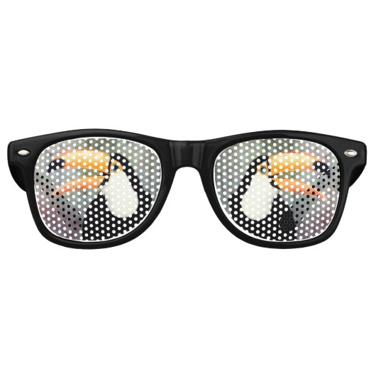 Toucan Sunglazen Retro Zonnebril (Voorkant)