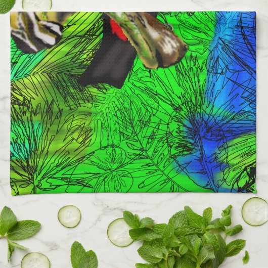 Toucan - theedoek (Gevouwen)