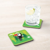 Toucan Tropical Bird Bier Onderzetter (Rechterzijde)