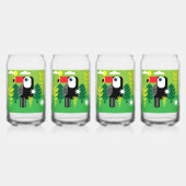 Toucan Tropical Bird Blikvorm Glas (Achterkant)