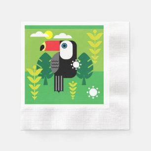 Toucan Tropical Birds Servet