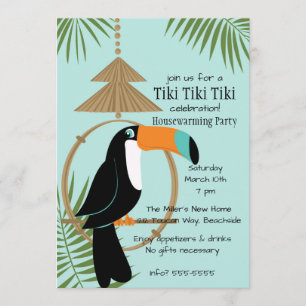 Toucan Tropical Invitation Kaart