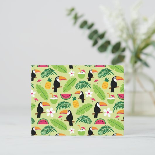 Toucan Tropical Summer Briefkaart (Staand voorkant)