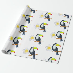 Toucan Tropical Waterverf Summer Party Cadeaupapier