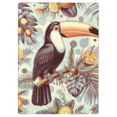 Toucan tropisch patroon Klembord (Achterkant)