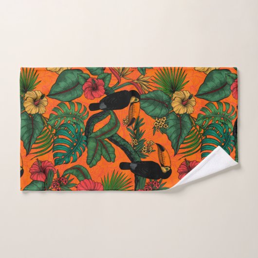 Toucan tuin bad handdoek (Handdoek)