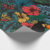 Toucan tuin cadeaupapier (Hoek)