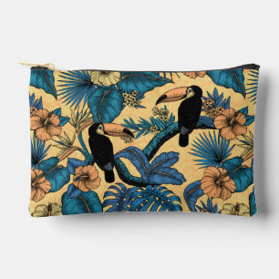 Toucan tuin in geel en blauw etui