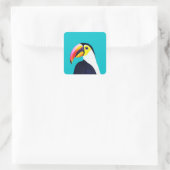Toucan Vierkante Sticker (Tas)