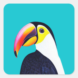 Toucan Vierkante Sticker